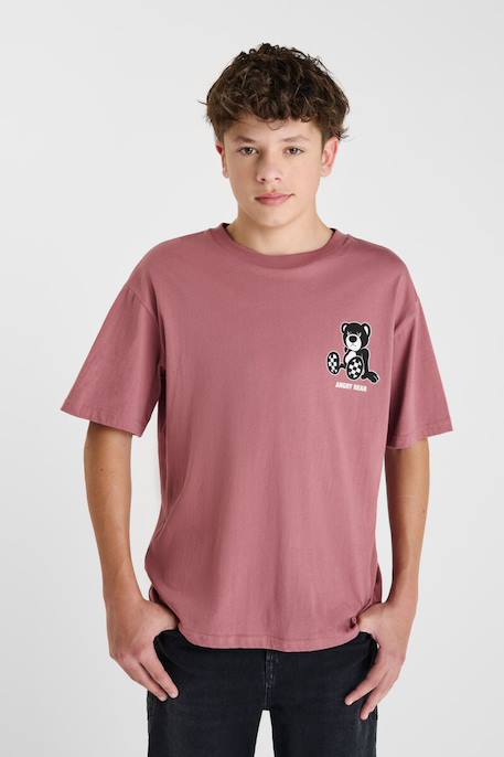 Tee-shirt rigabo Vieux rose 1 - vertbaudet enfant 
