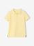 Polo garçon manches courtes broderie poitrine blanc+bleu+jaune pâle+kaki clair+MARINE+terracotta 7 - vertbaudet enfant 