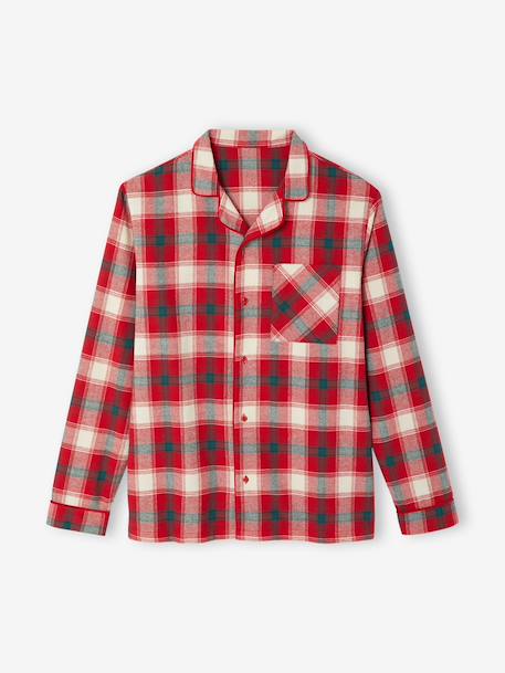 Pyjama homme flanelle noël capsule famille carreaux rouge 3 - vertbaudet enfant 