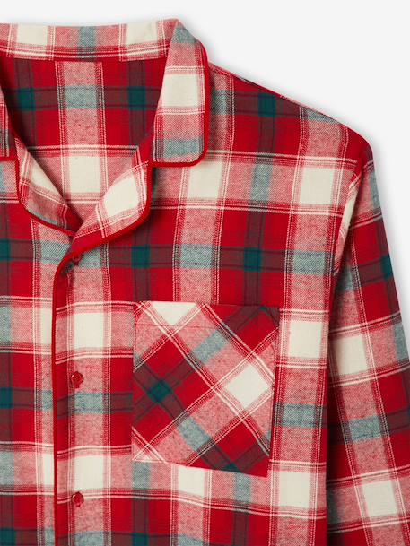 Pyjama homme flanelle noël capsule famille carreaux rouge 7 - vertbaudet enfant 