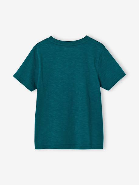 T-shirt animal ludique garçon vanille+vert 5 - vertbaudet enfant 
