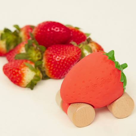 Voiture et jouet de dentition sweetie la fraise Rouge, vert 6 - vertbaudet enfant 