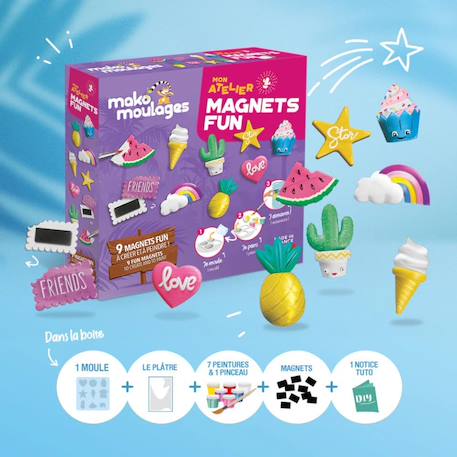 Mon atelier moulage magnets fun Violet 2 - vertbaudet enfant 