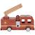 Camion de pompiers en bois Rouge, bleu, jaune 1 - vertbaudet enfant 