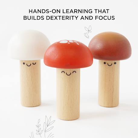 Jeu de marteau messieurs champignons Beige 4 - vertbaudet enfant 