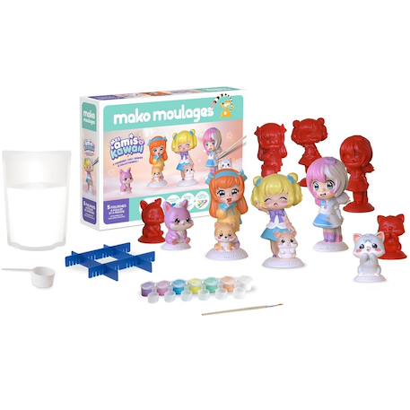 Coffret moulage mes amis kawaii Blanc 2 - vertbaudet enfant 