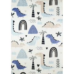 Linge de maison et décoration-Décoration-Tapis enfant dinosaures happy en polyester