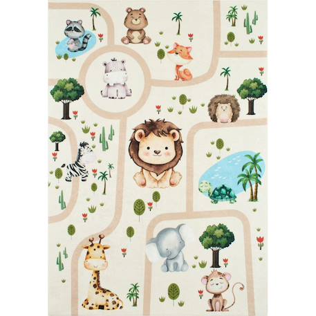 Tapis enfant en polyester Beige 1 - vertbaudet enfant 