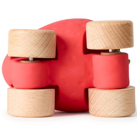 Voiture et jouet de dentition sweetie la fraise Rouge, vert 3 - vertbaudet enfant 