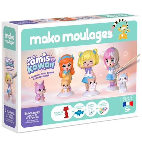 Coffret moulage mes amis kawaii Blanc 1 - vertbaudet enfant 
