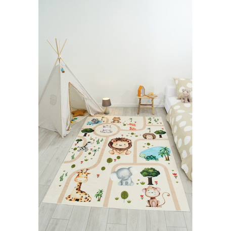 Tapis enfant en polyester Beige 2 - vertbaudet enfant 