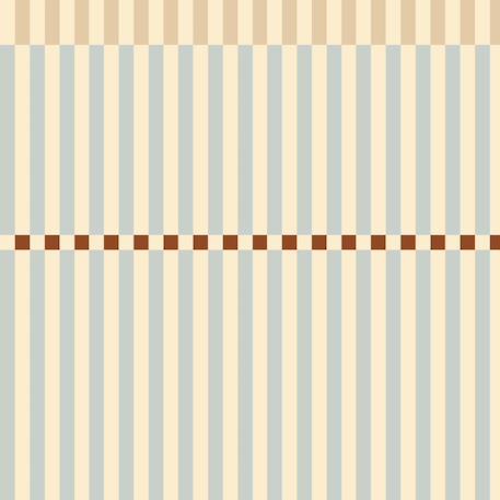 Papier peint enfants rayures aventure retro 50 x 280 cm Beige, bleue, marrone 2 - vertbaudet enfant 