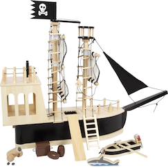 Jouet-Bateau pirate en bois