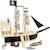 Bateau pirate en bois Noir 1 - vertbaudet enfant 
