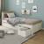 Lit avec tiroirs pin massif  arthur Blanc bois 2 - vertbaudet enfant 