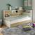 Lit à rangements pin massif   ambre Blanc bois 5 - vertbaudet enfant 
