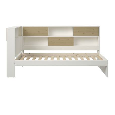 Lit à rangements pin massif   ambre Blanc bois 3 - vertbaudet enfant 