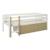 Lit surélevé avec tiroirs pin massif   colette Blanc bois 4 - vertbaudet enfant 