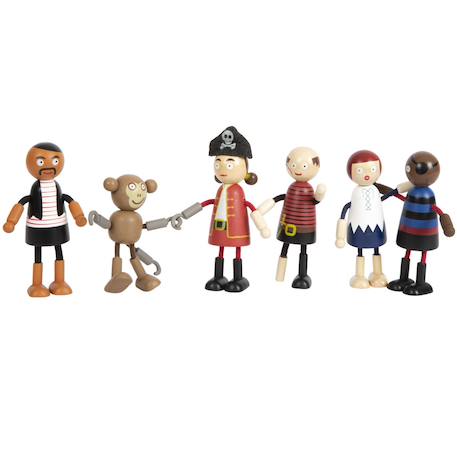 Poupées souples pirates Beige 2 - vertbaudet enfant 