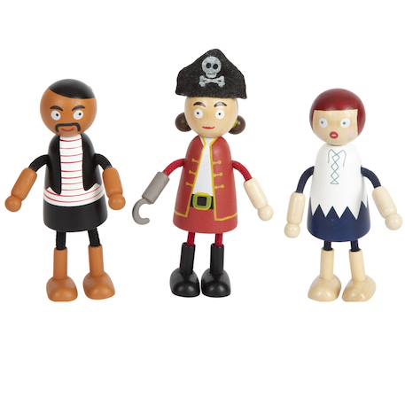 Poupées souples pirates Beige 4 - vertbaudet enfant 