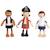 Poupées souples pirates Beige 4 - vertbaudet enfant 