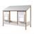 Lit cabane avec façade pin et imitation bois  henrik Blanc bois 4 - vertbaudet enfant 