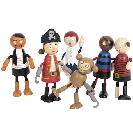 Poupées souples pirates Beige 1 - vertbaudet enfant 