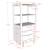 Armoire 3 tiroirs pin massif et imitation bois hauteur darius Blanc bois 3 - vertbaudet enfant 
