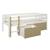 Lit surélevé avec tiroirs pin massif   colette Blanc bois 5 - vertbaudet enfant 