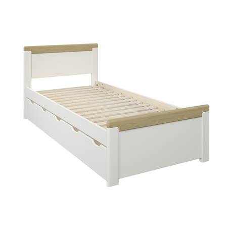Lit avec tiroirs pin massif  arthur Blanc bois 5 - vertbaudet enfant 