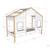 Lit cabane 2 fenêtres effet bois  hisaé Blanc bois 6 - vertbaudet enfant 