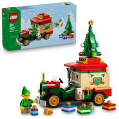 Jouet-Jeux d'imagination-Lego saisonnier - le camion de livraison du père noël - 40746
