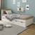 Lit avec tiroirs pin massif  arthur Blanc bois 1 - vertbaudet enfant 