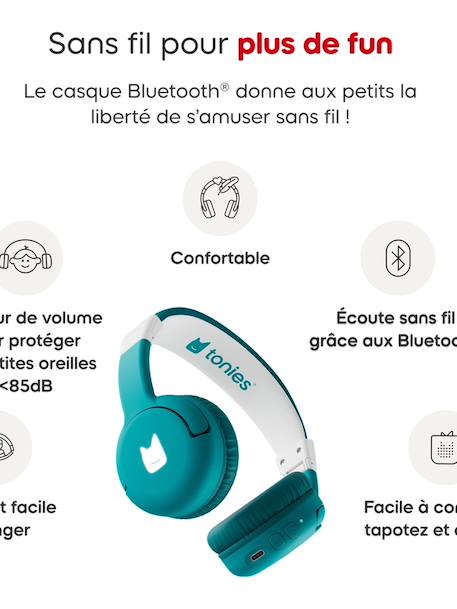 Casque bluetooth vert océan 5 - vertbaudet enfant 