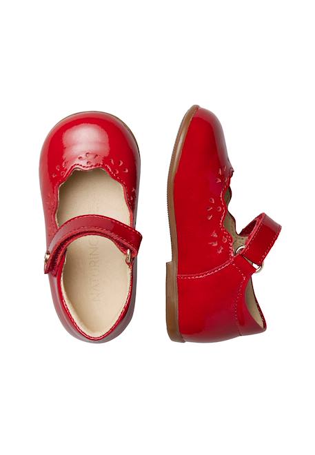Ballerines en cuir verni olya Noir-+Rouge- 9 - vertbaudet enfant 