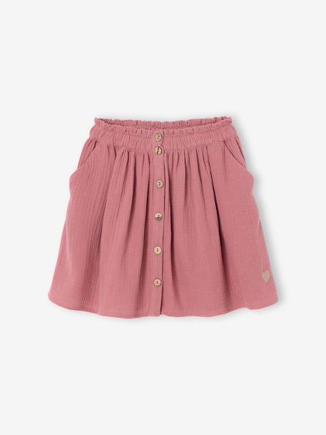 Fille-Jupe-Jupe fille en gaze de coton 