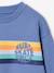 Sweat garçon col rond rayures graphiques blanc chiné+bleu grisé 9 - vertbaudet enfant 