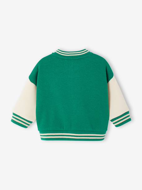 Blouson teddy bébé en molleton vert 3 - vertbaudet enfant 