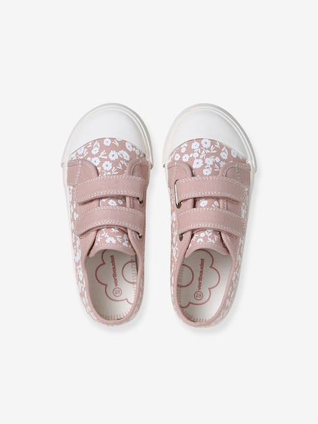 Baskets fille à scratchs rose imprimé+vert sauge 4 - vertbaudet enfant 
