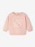 Sweat-shirt bébé fille message imprimé rose poudré+vanille 1 - vertbaudet enfant 