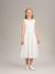 Robe de fête DZUZANA en dentelle et plissée fille DANAMADE écru 1 - vertbaudet enfant 