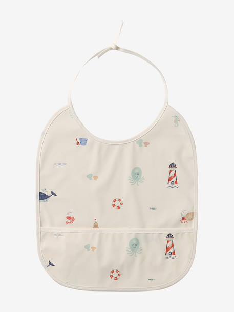 Lot 2 bavoirs bébé plastifiés Bord de mer 2 - vertbaudet enfant 