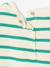 T-shirt bébé rayé pressionné dos rayé vert+rouge 3 - vertbaudet enfant 