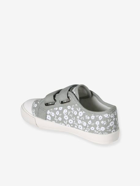 Baskets fille à scratchs rose imprimé+vert sauge 8 - vertbaudet enfant 