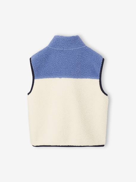 Gilet garçon sans manches en sherpa multicolore 3 - vertbaudet enfant 