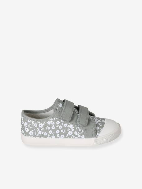 Baskets fille à scratchs rose imprimé+vert sauge 7 - vertbaudet enfant 