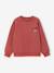 Sweat col rond garçon manches lo bois de rose+jaune pastel 2 - vertbaudet enfant 