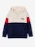 Sweat capuche garçon colorblock rouge 2 - vertbaudet enfant 