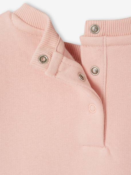 Sweat-shirt bébé fille message imprimé rose poudré+vanille 4 - vertbaudet enfant 