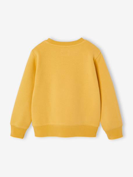 Sweat garçon fantaisie blanc chiné+bleu pâle+ocre+vert 8 - vertbaudet enfant 